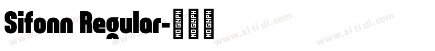 Sifonn Regular字体转换
